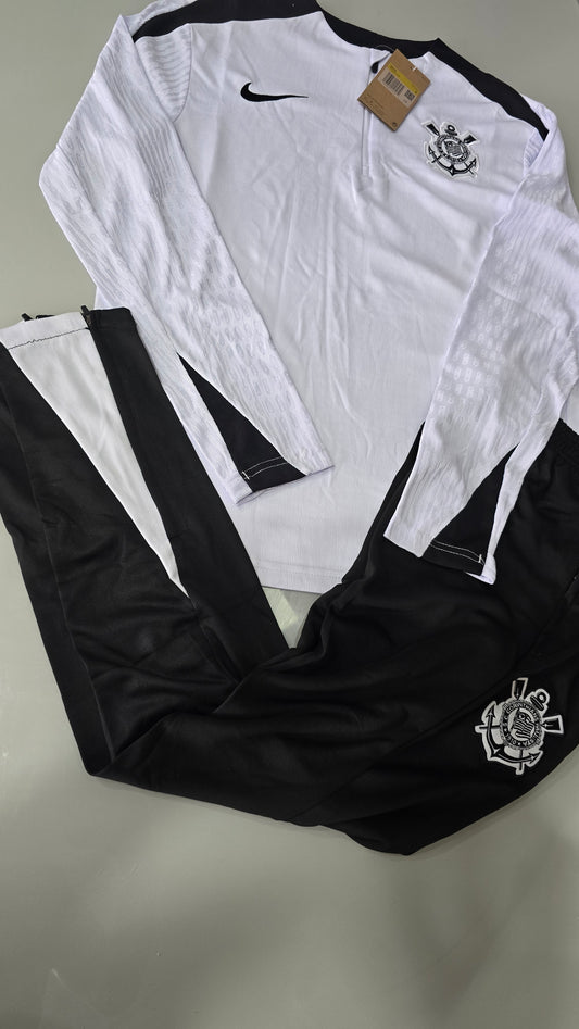 Conjunto Corinthians Treino Branco