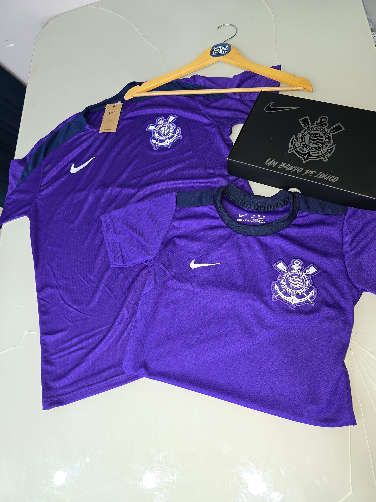KIT CASAL - CORINTHIANS ROXA TREINO 25/26