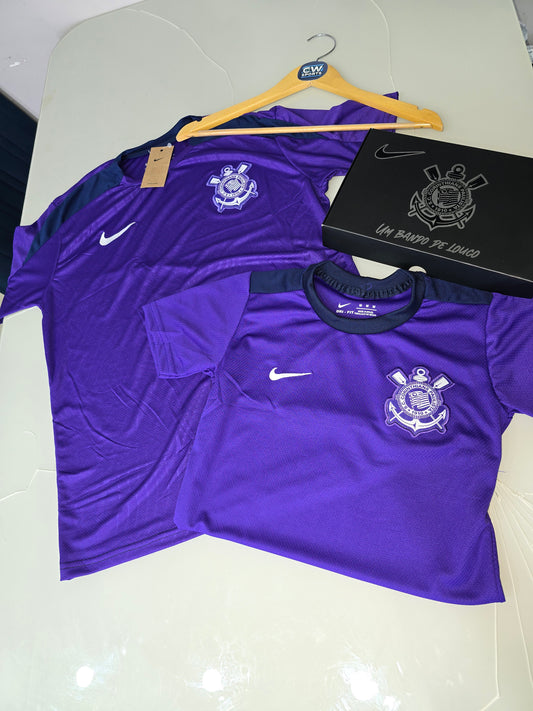 KIT CASAL - CORINTHIANS ROXA TREINO 25/26