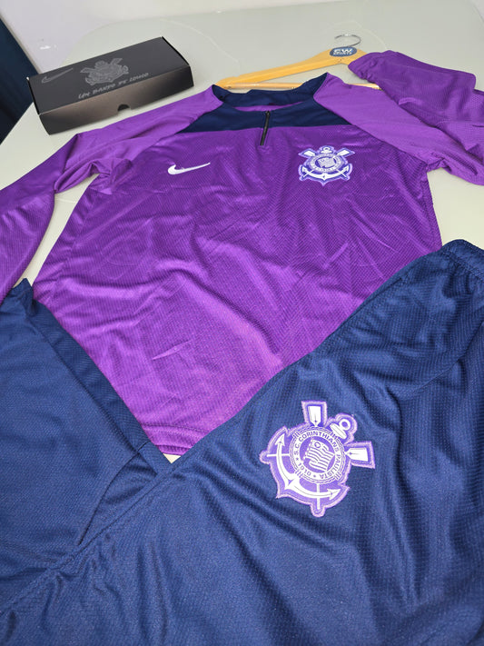 Conjunto Corinthians Roxa Treino 2025