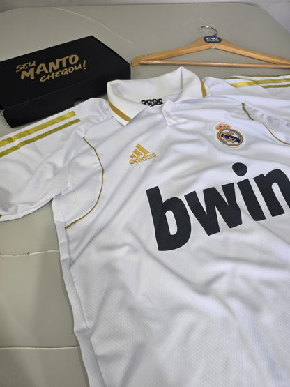 Polo Real Madrid Branca CR7 - Retrô