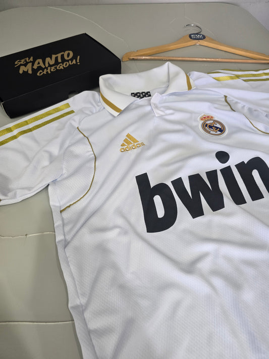Polo Real Madrid Branca CR7 - Retrô