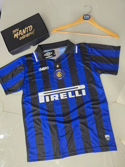 Inter de milão Adriano listrada - Retrô