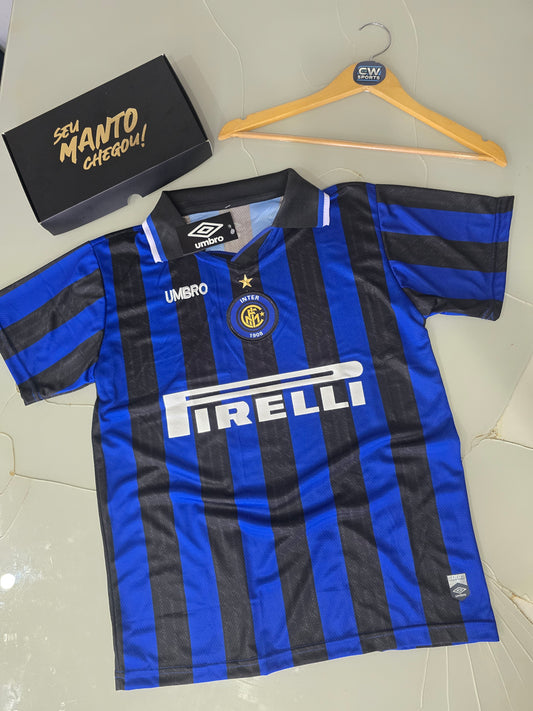 Inter de milão Adriano listrada - Retrô