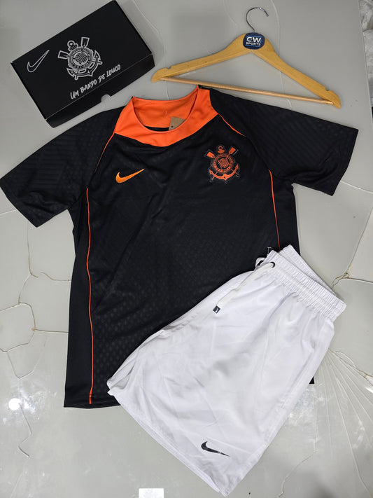 Corinthians Uniforme 3 - 25 + Short Nike Branco