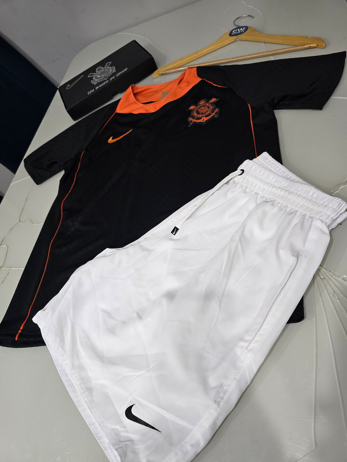 Corinthians Uniforme 3 - 25 + Short Nike Branco