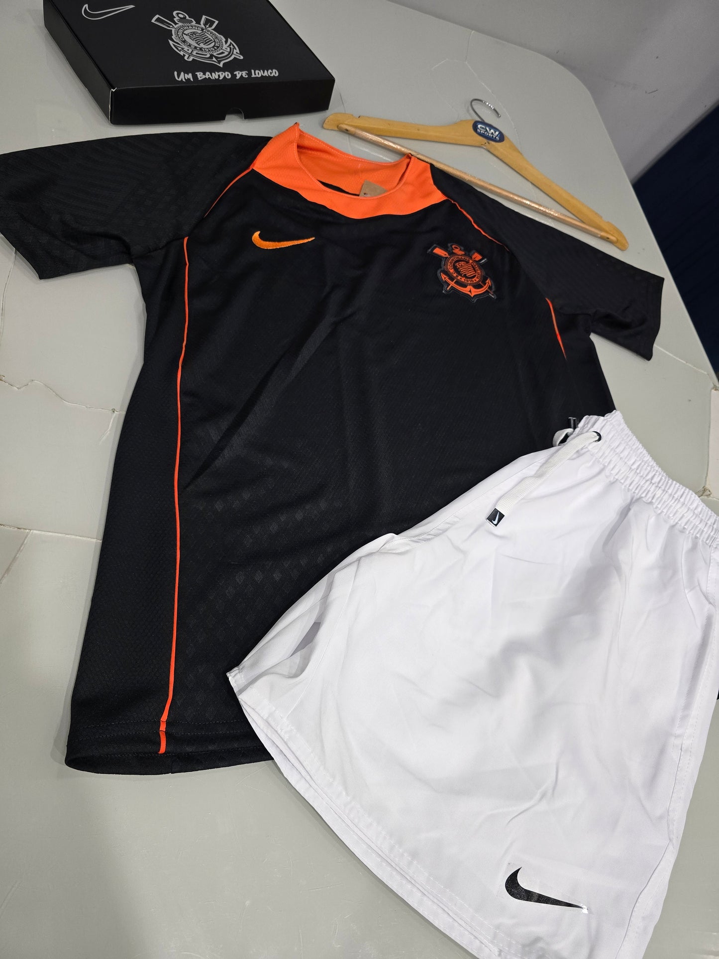 Corinthians Uniforme 3 - 25 + Short Nike Branco