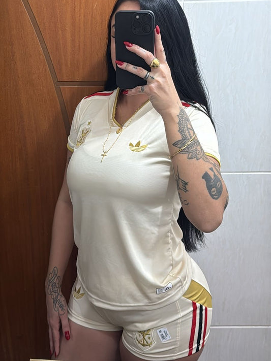 Conjunto Flamengo Manto 3 - FEMININO (Pré Venda - 15/20 dias)