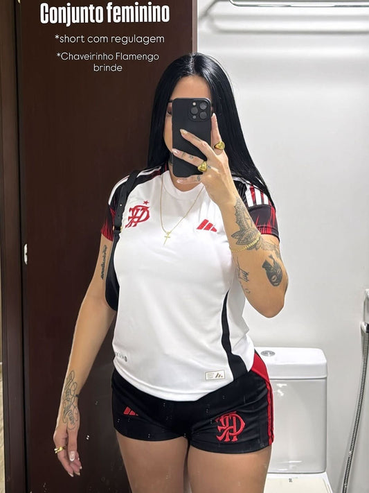 Conjunto Flamengo Manto 2- FEMININO (Pré Venda - 15/20 dias)