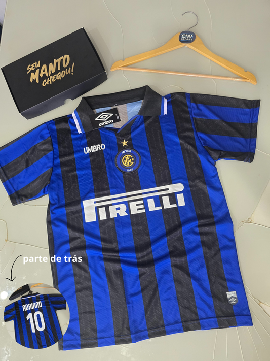 Inter de milão Adriano listrada - Retrô