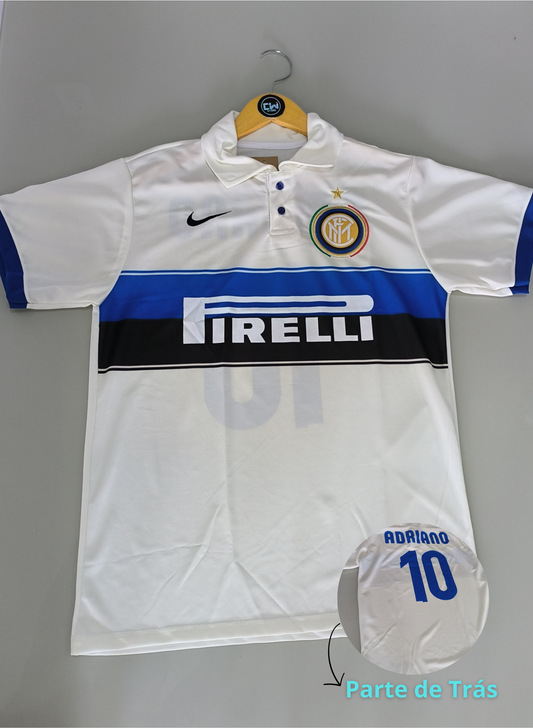Retrô - Inter de Milão Branca - Adriano 10
