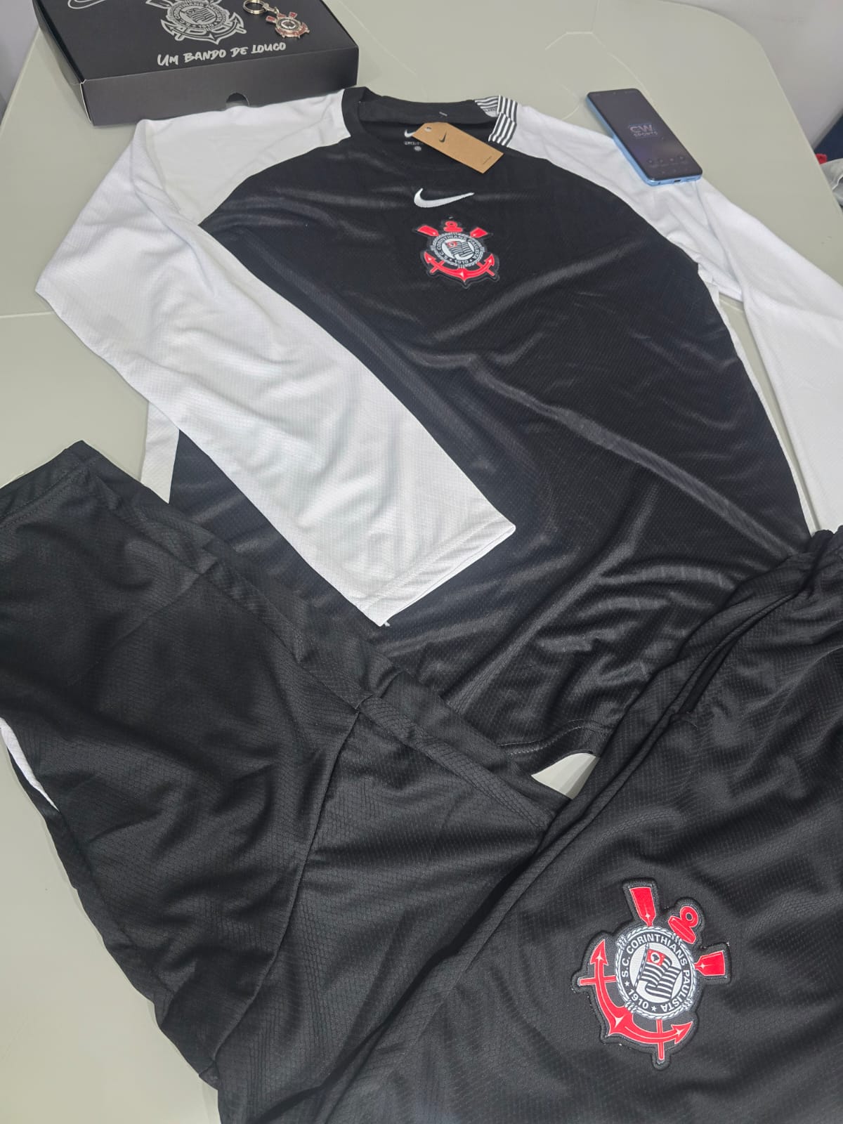 Conjunto Corinthians Uniforme 2 - 2025