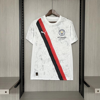 Modelo torcedor - Manchester city branca - 25/26
