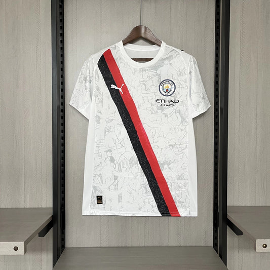 Modelo torcedor - Manchester city branca - 25/26