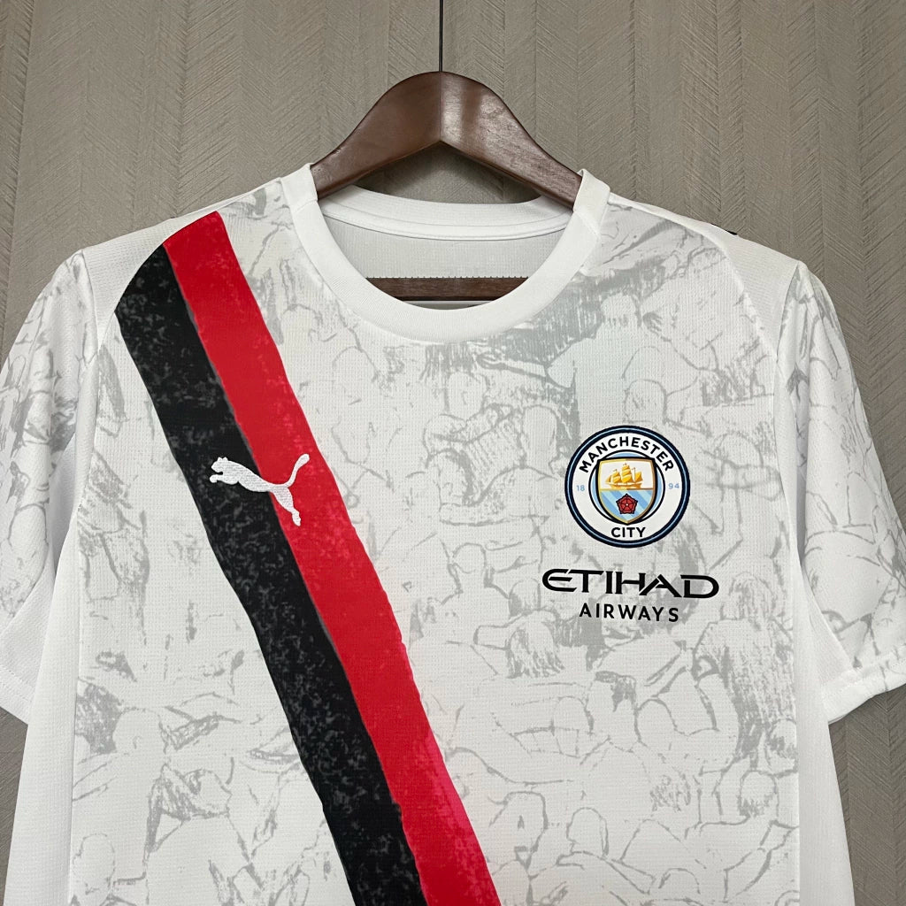 Modelo torcedor - Manchester city branca - 25/26