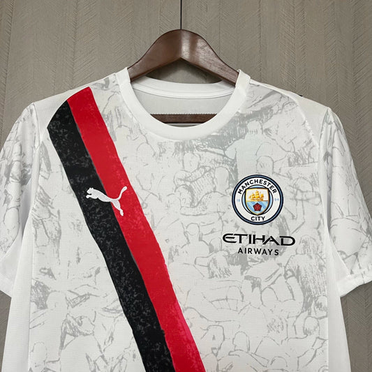 Modelo torcedor - Manchester city branca - 25/26