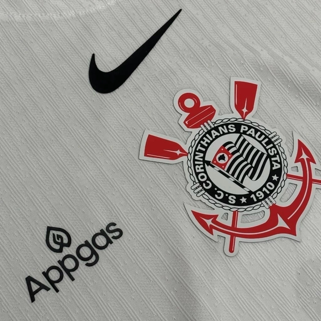 Modelo jogador - Corinthians Uniforme 1 - 2025 + Todos os Patrocinios