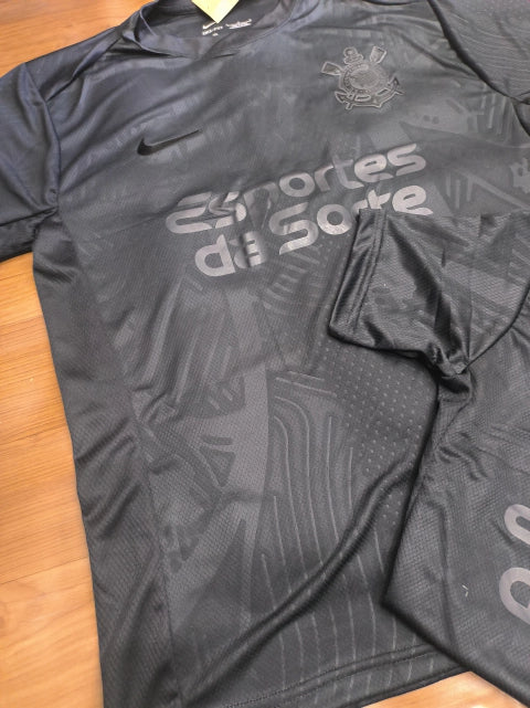 KIT CASAL - CORINTHIANS Black Com Patrocinio 2024